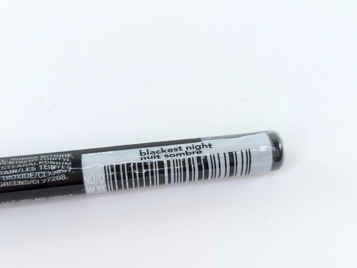 Black Waterproof Eyeliner Pencil - True Color, Long-Lasting, New Sealed