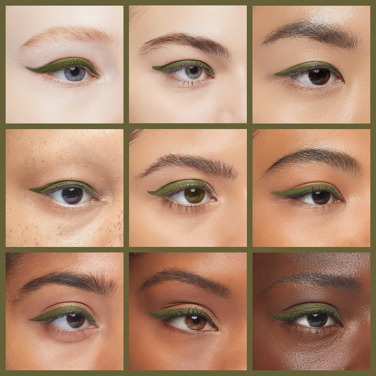 Retractable Eyeliner Pencil - Smudge Proof, Long Lasting, Golden Olive