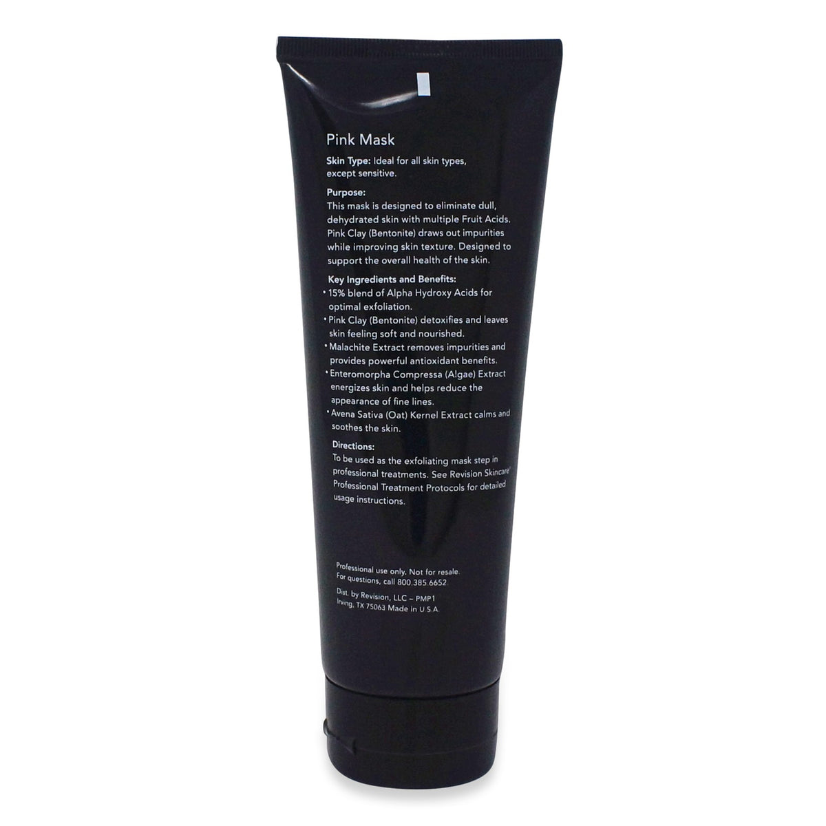 Pink Clay Face Mask with Fruit Acids - 8 oz Skin Care Treatment