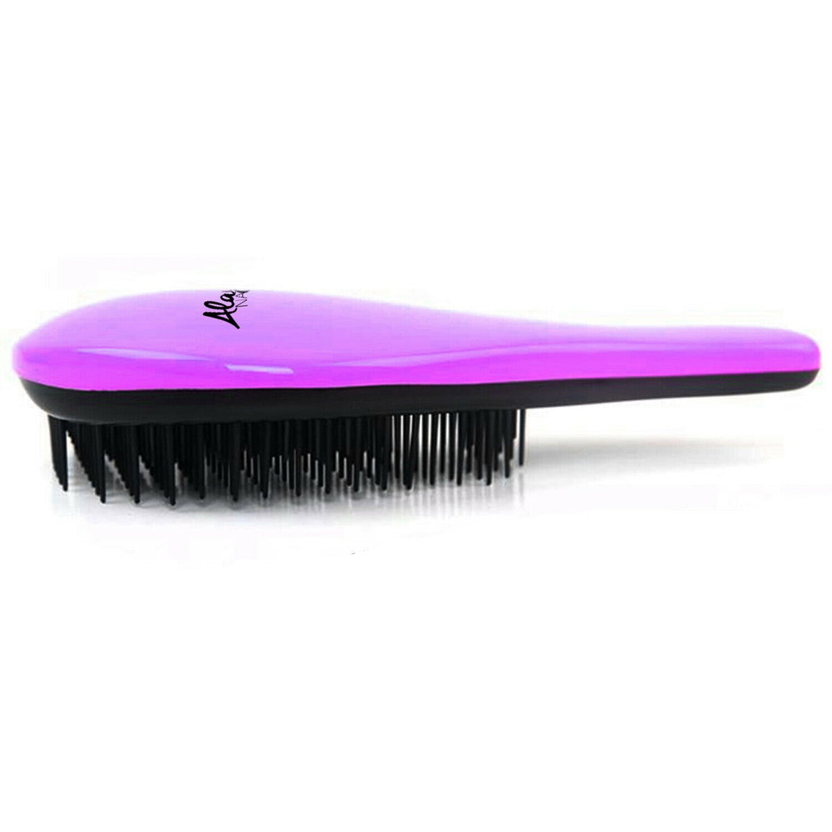 Detangling Hair Brush - Anti-Static, Flexible Bristles for All Hair Types - Purple