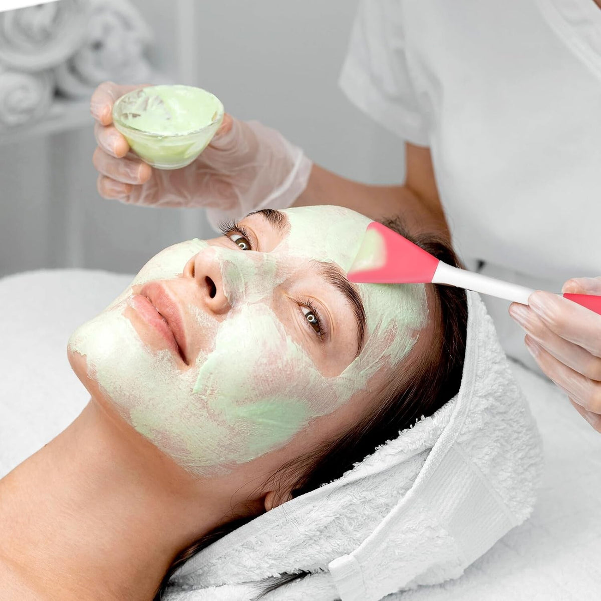 Silicone Face Mask Applicator Set - 4 Pcs Facial Mask & Serum Brushes
