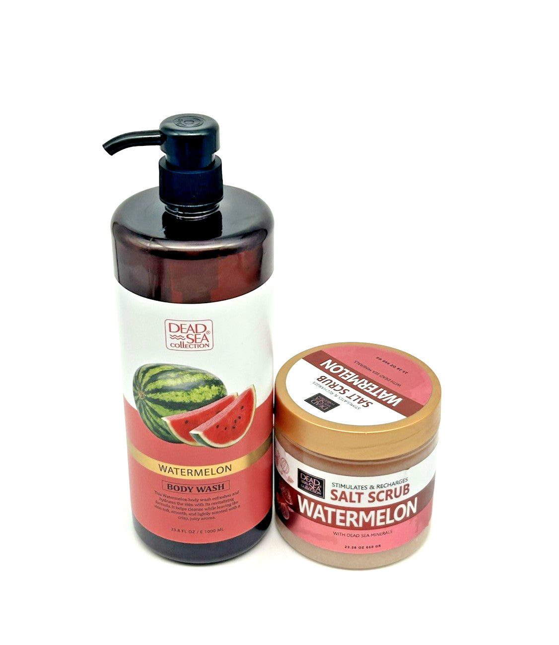 Dead Sea Collection Watermelon Mineral Body Wash (33.8 oz) &Salt