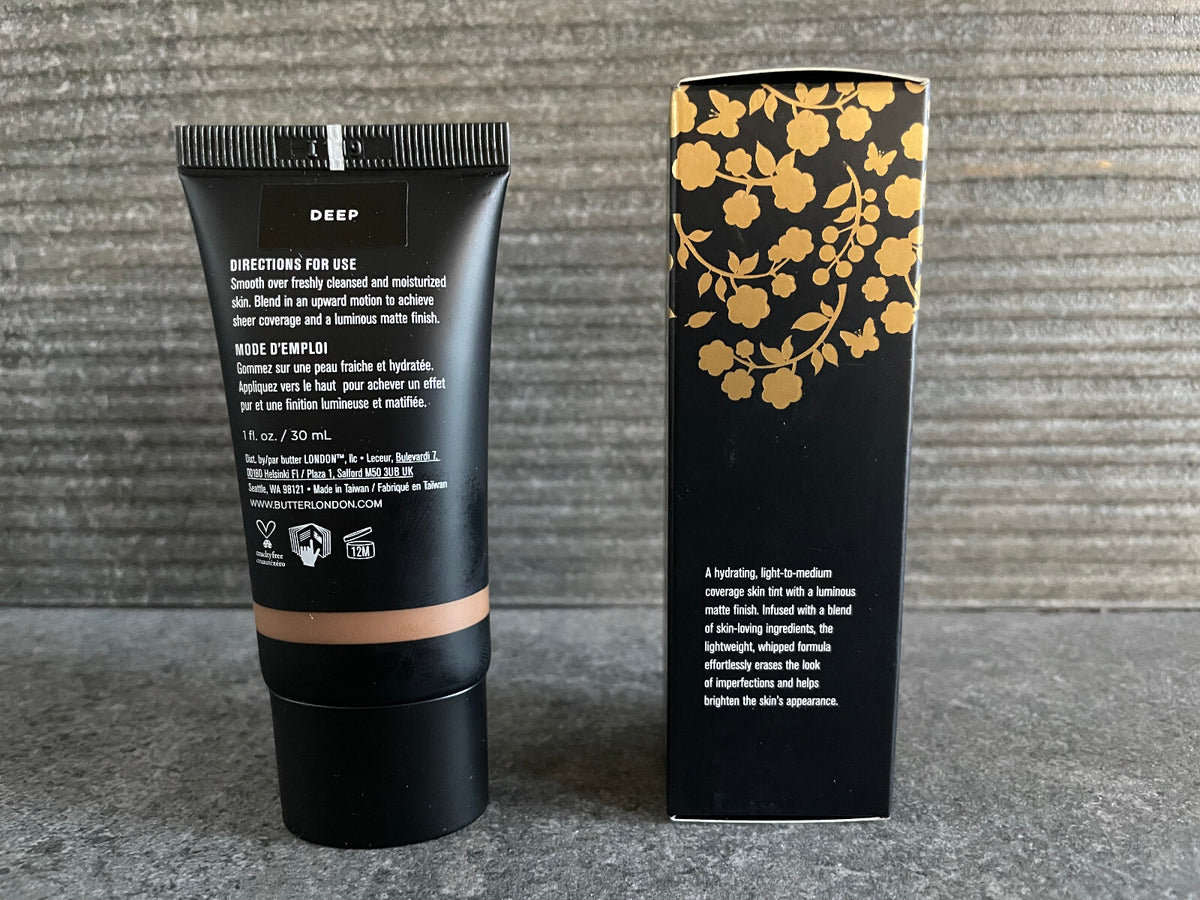 Butter London LumiMatte Blurring Skin Tint Deep 1 oz. - Sheer Matte Finish