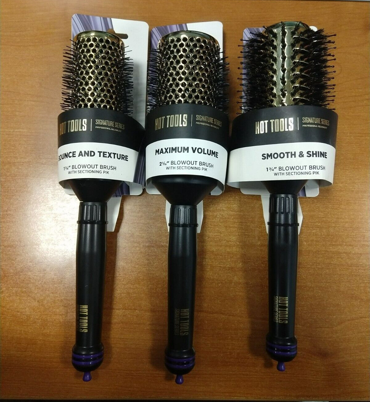 3-Pack Blowout Hair Brushes Set - Volume, Texture & Smooth Styling