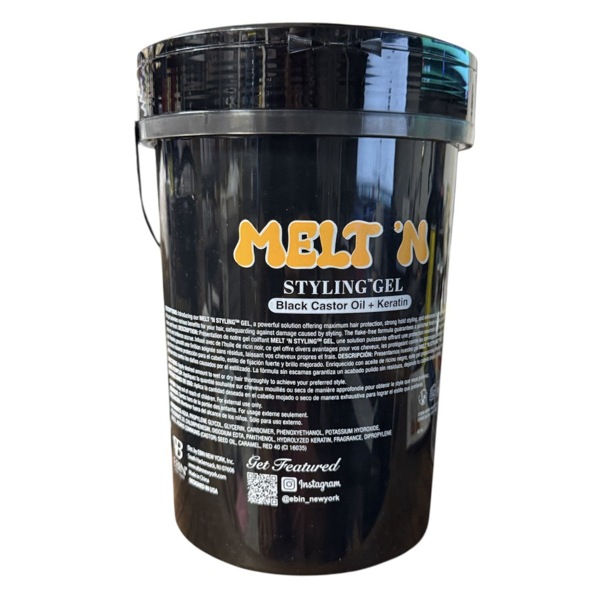 Melt'n Styling Gel with Black Castor Oil & Keratin 82 fl oz