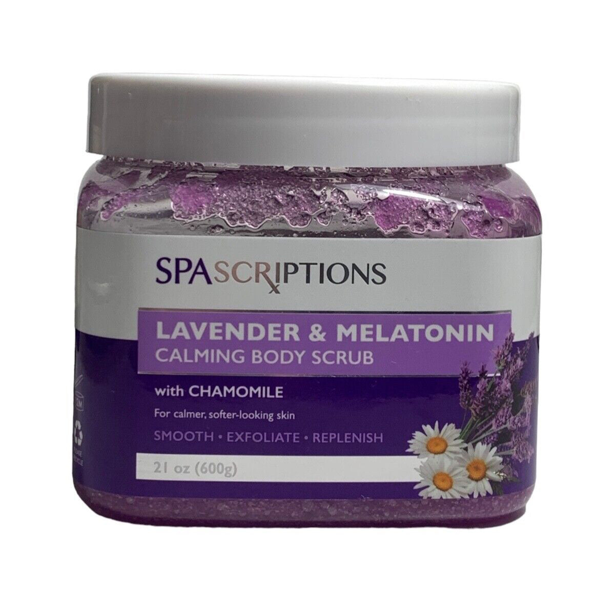 Calming Body Lavender & Melatonin Scrub Exfoliate W/Chamomile By