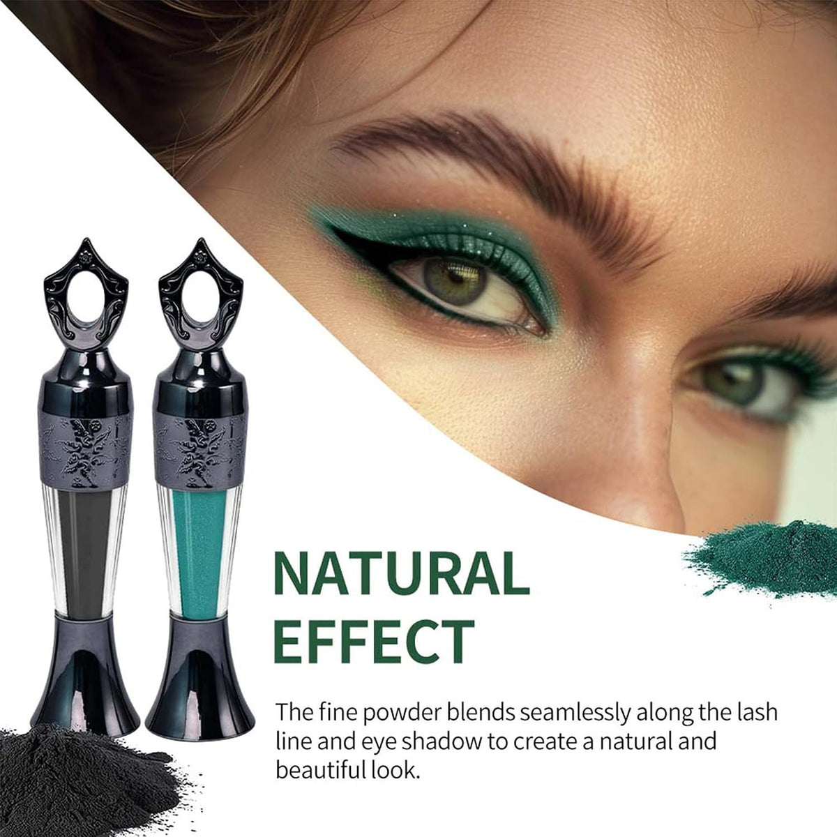 Long-Wearing Powder Eyeliner - Smudge-Proof & Intense Color for Eyes