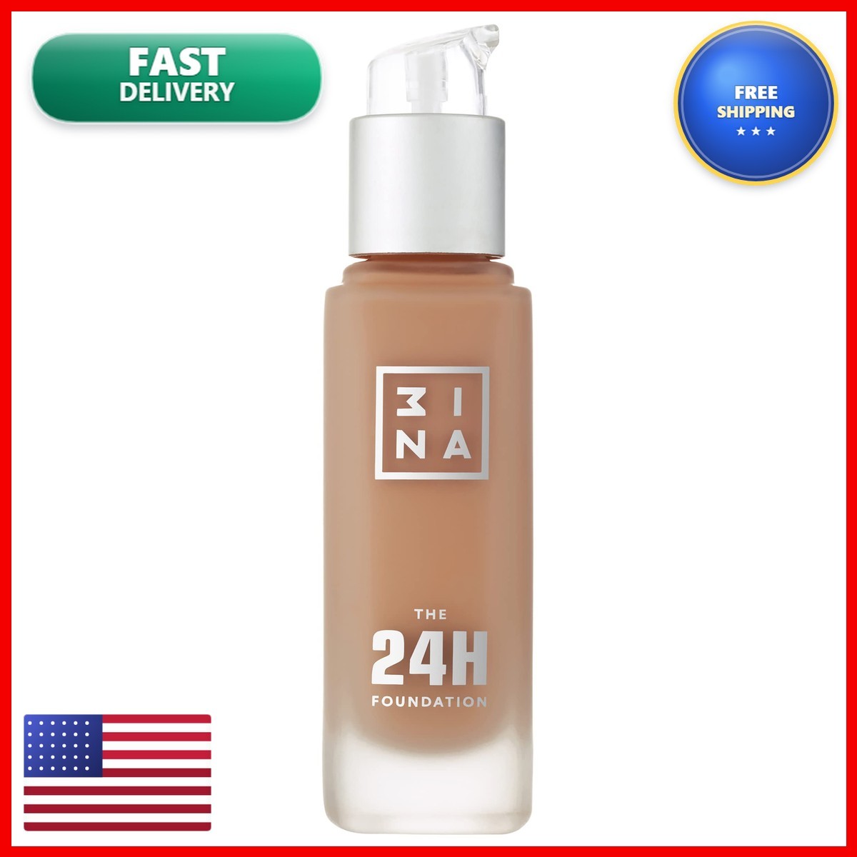 Long-Wear Matte Foundation with Buildable Coverage – 24H Waterproof Liquid