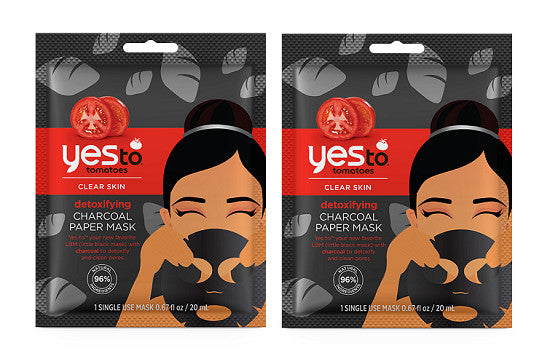 Charcoal Paper Face Mask for Clear Skin - Pack of 2