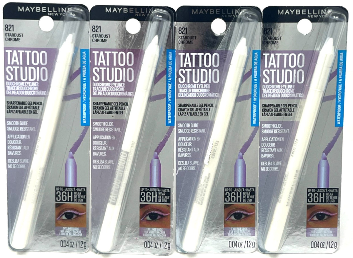 Maybelline Duochrome Eyeliner Set - 4 Sealed Stardust Chrome Pencils