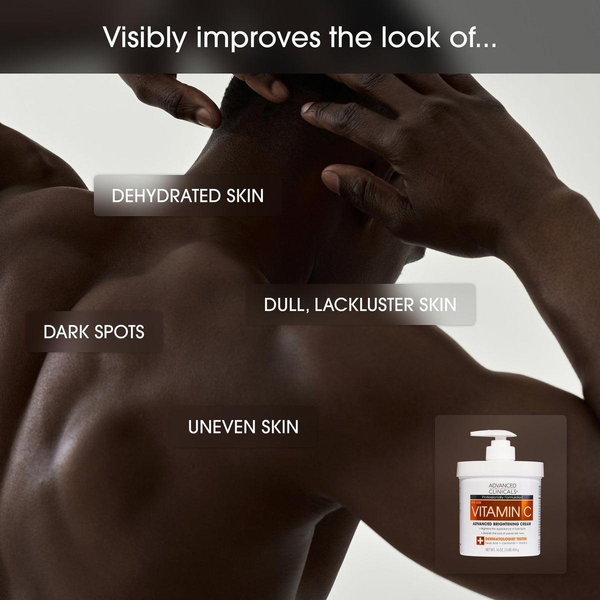 Vitamin C Brightening Body Cream - Hydrating Moisturizer for Radiant Skin