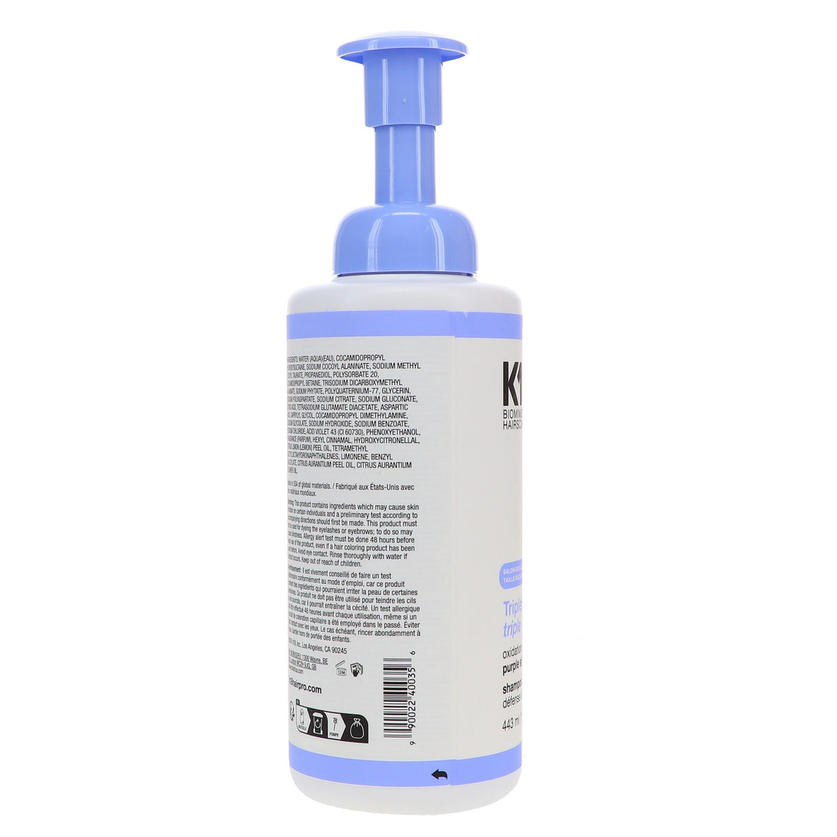 K18 TripleBright Oxidation Defense Purple Shampoo 15 oz for Blonde & Gray Hair