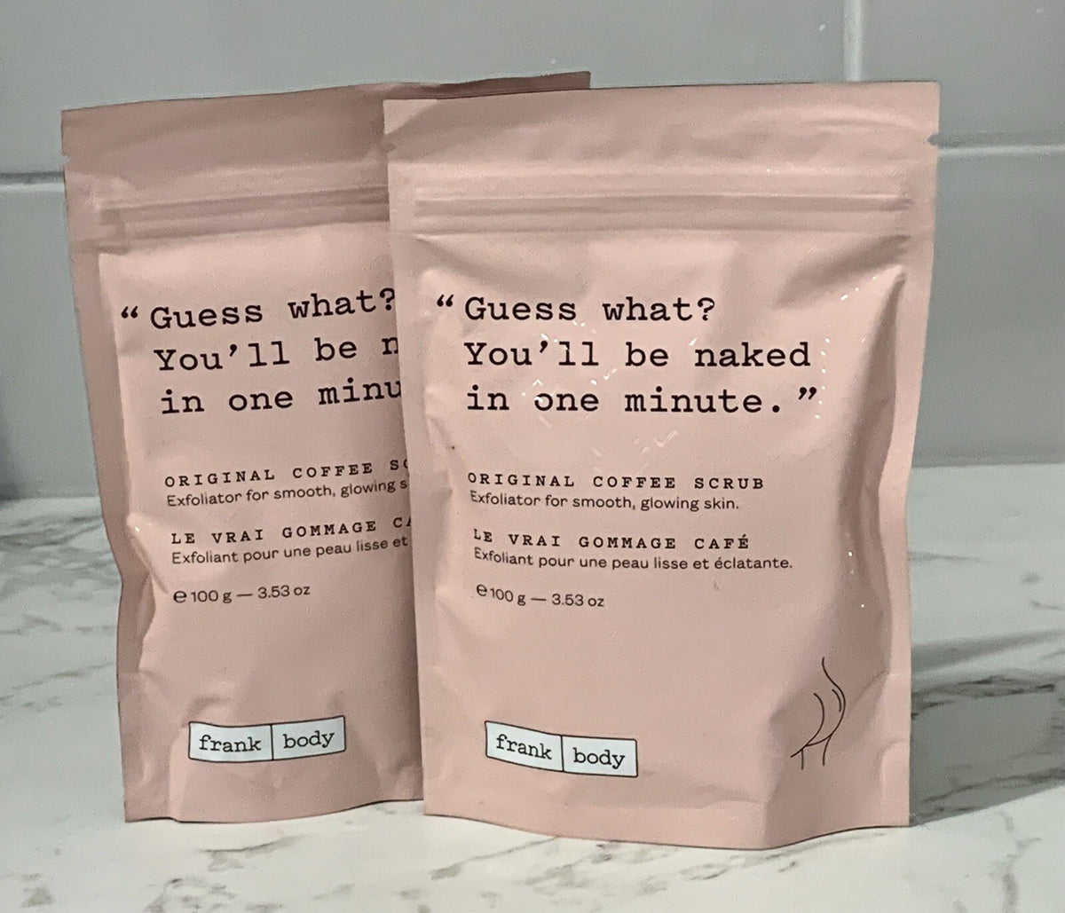 2X Frank Body Original Coffee Scrub, 3.53 oz each, sealed (#YE4)