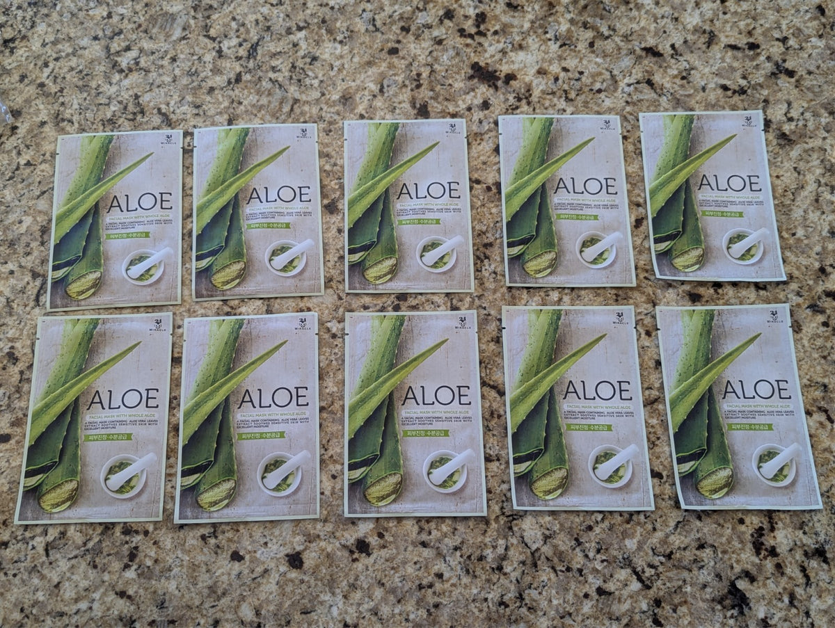 Aloe Facial Mask - Pack of 10