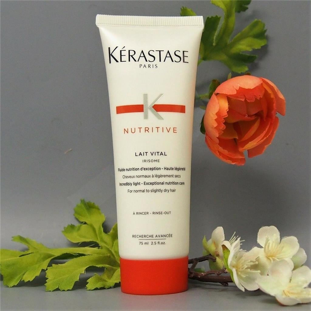 Travel Size Kerastase Nutritive Lait Vital Conditioner 75ml - Light Nourishing Hair Care
