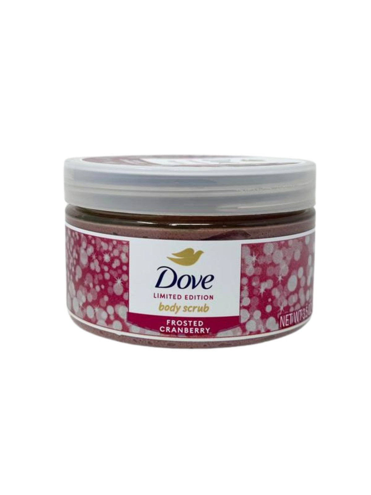 Pack of 3x Dove Limited Edition Body Scrub, Frosted Cranberry, 3.5 Oz
