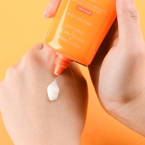 SPF 50+ PA+++ Snail UV Sun Block Cream for Daily Sun Protection