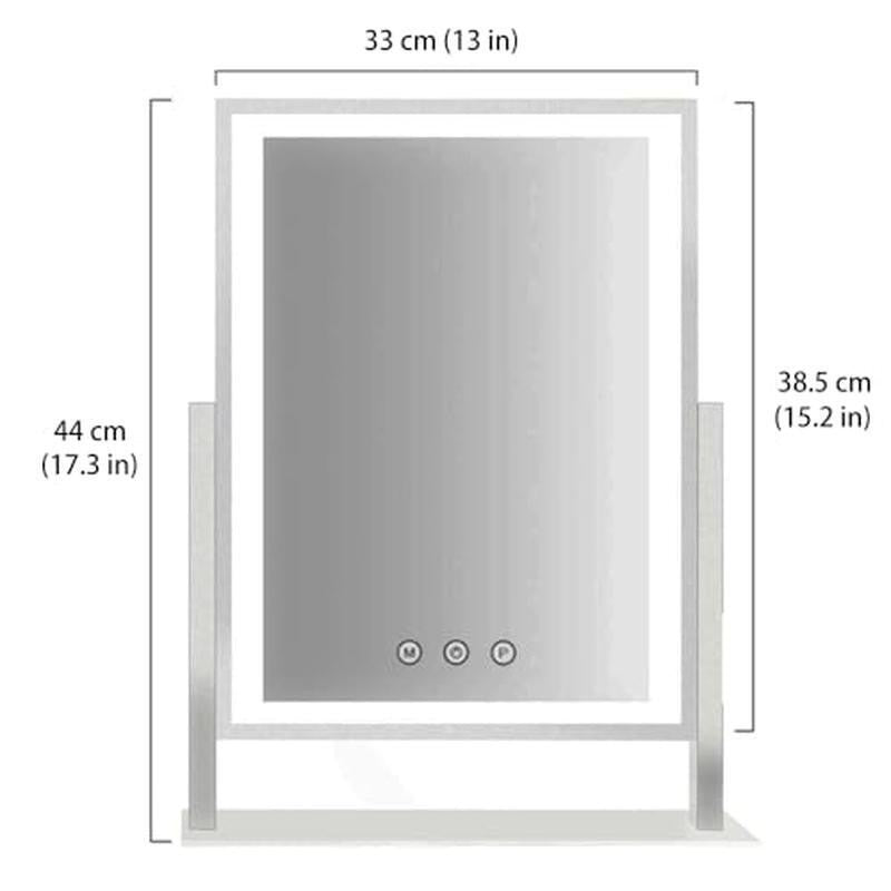 Lighted Makeup Mirror with 3 Color Lighting Modes - Vanity Mirror for Makeup Application