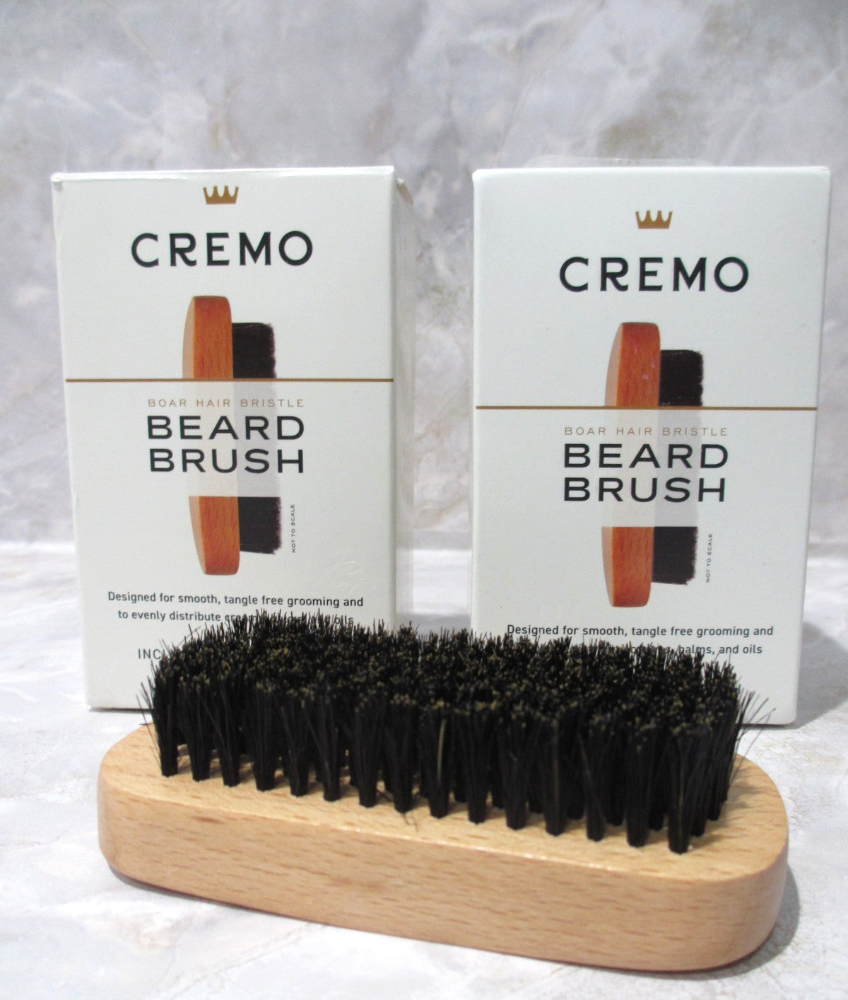 2 Pack Beard Grooming Brushes Boar Bristle Shaving & Hair Care
