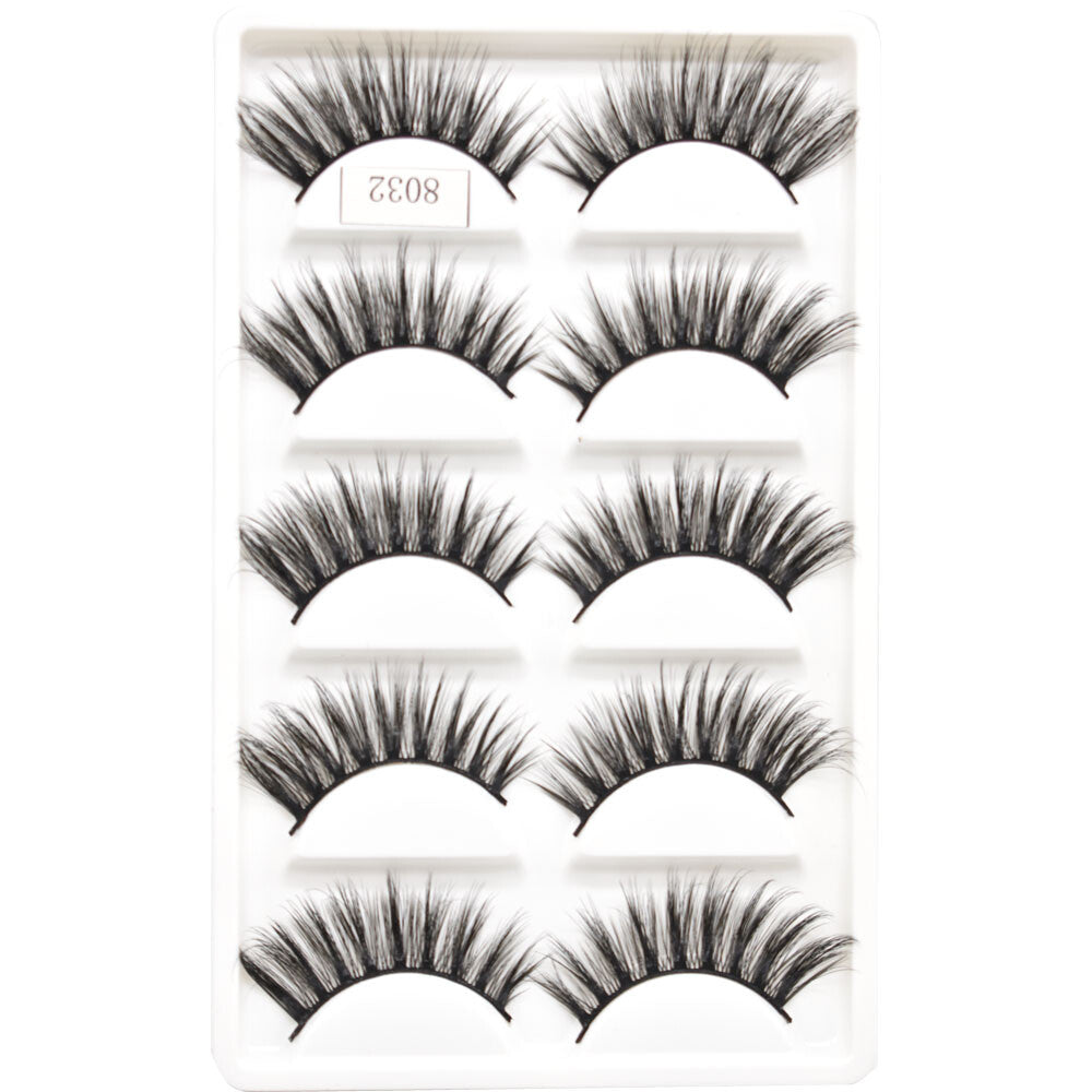 False Eyelashes 3D Mink Style Full Strip Lashes Natural Glam Reusable