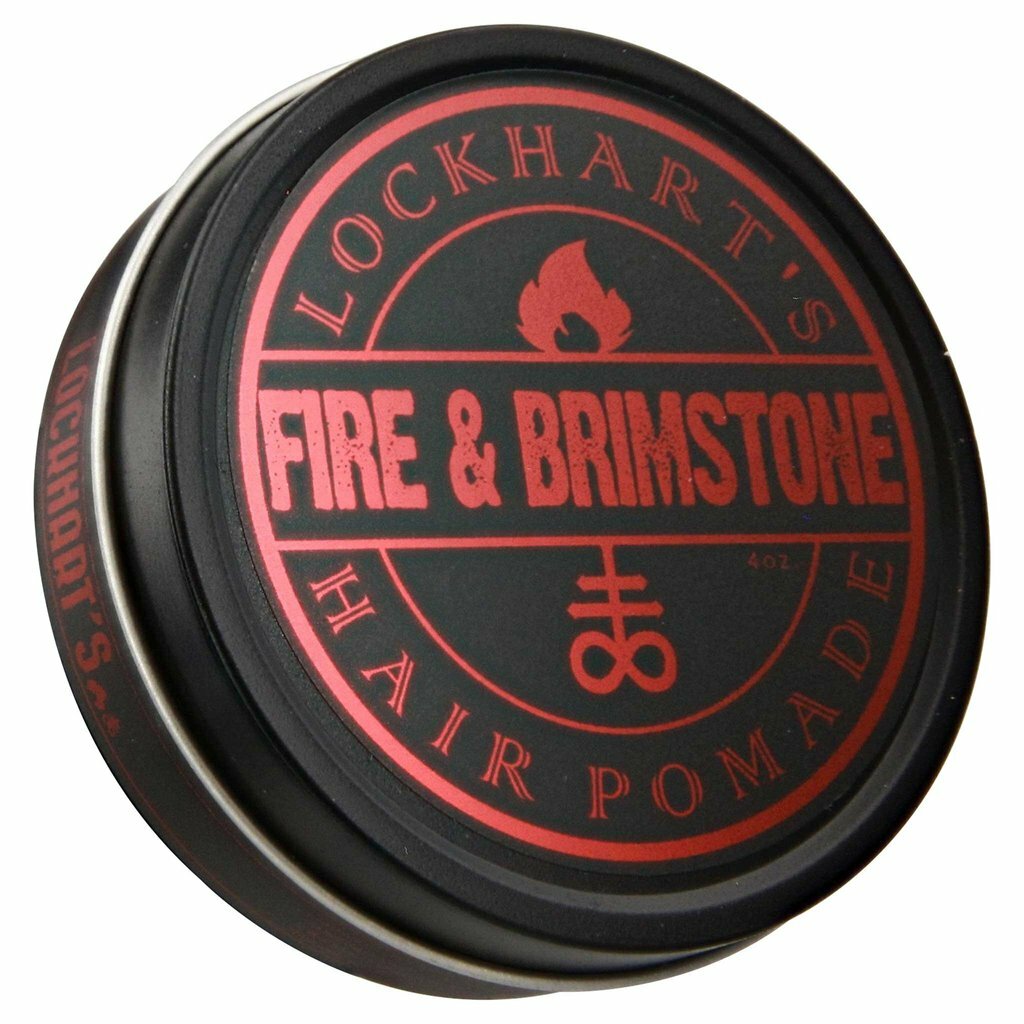 Lockhart's Fire and Brimstone Hair Pomade - Medium Hold, Mild Shine, 4oz