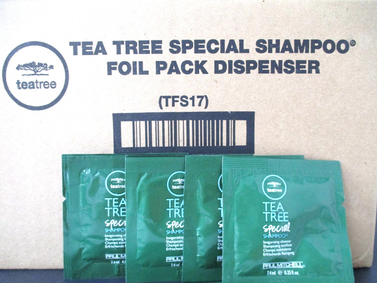 Tea Tree Shampoo Packets - 0.25 oz, 200 Count Hair Care
