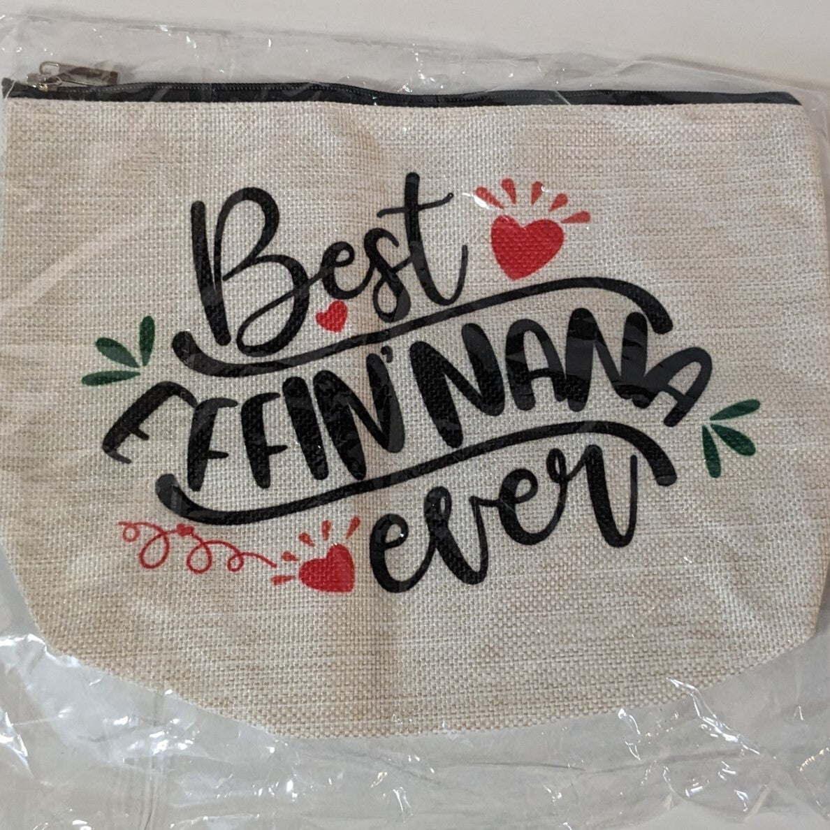 Travel Makeup Bag - Grandma Gift Clutch Style White
