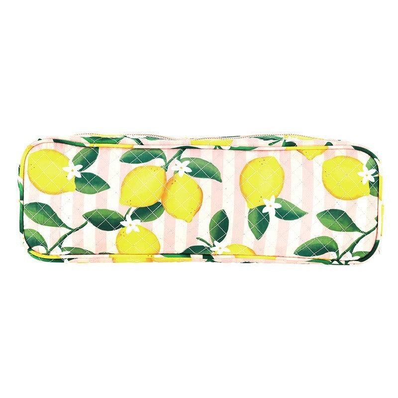 Waterproof Quilted Hair Tool Travel Bag - Organizer for Curling Iron & Straightener