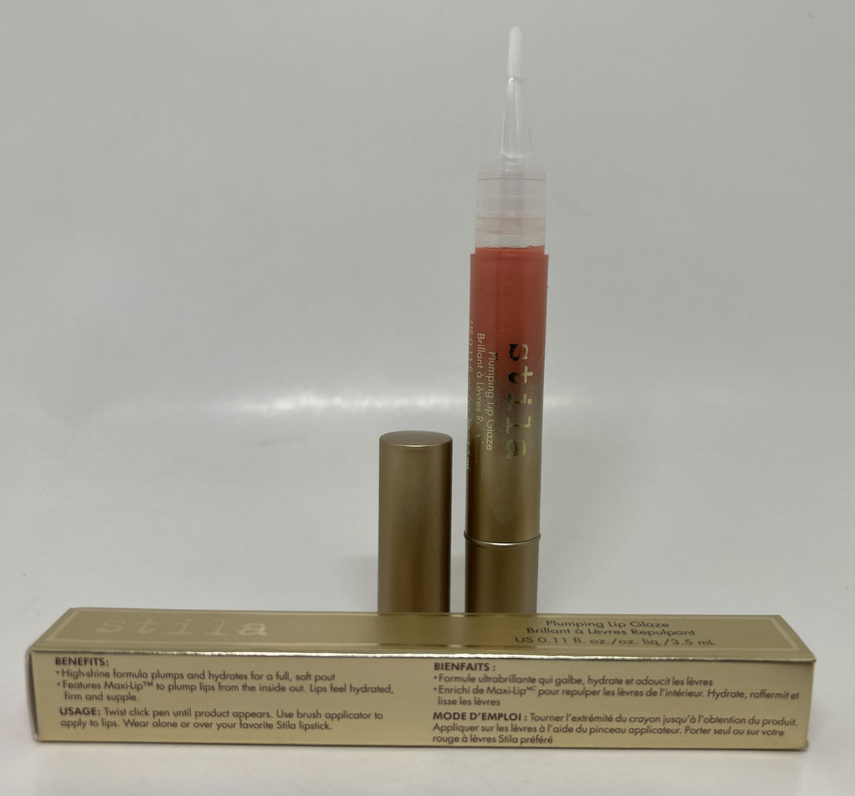 High-Shine Lip Gloss with Plumping & Hydrating Benefits - Prosecco