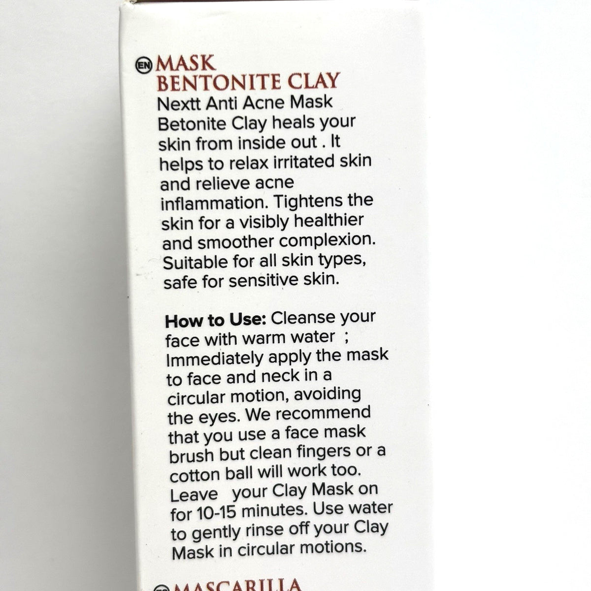 Bentonite Clay Anti-Acne Mask 100ml