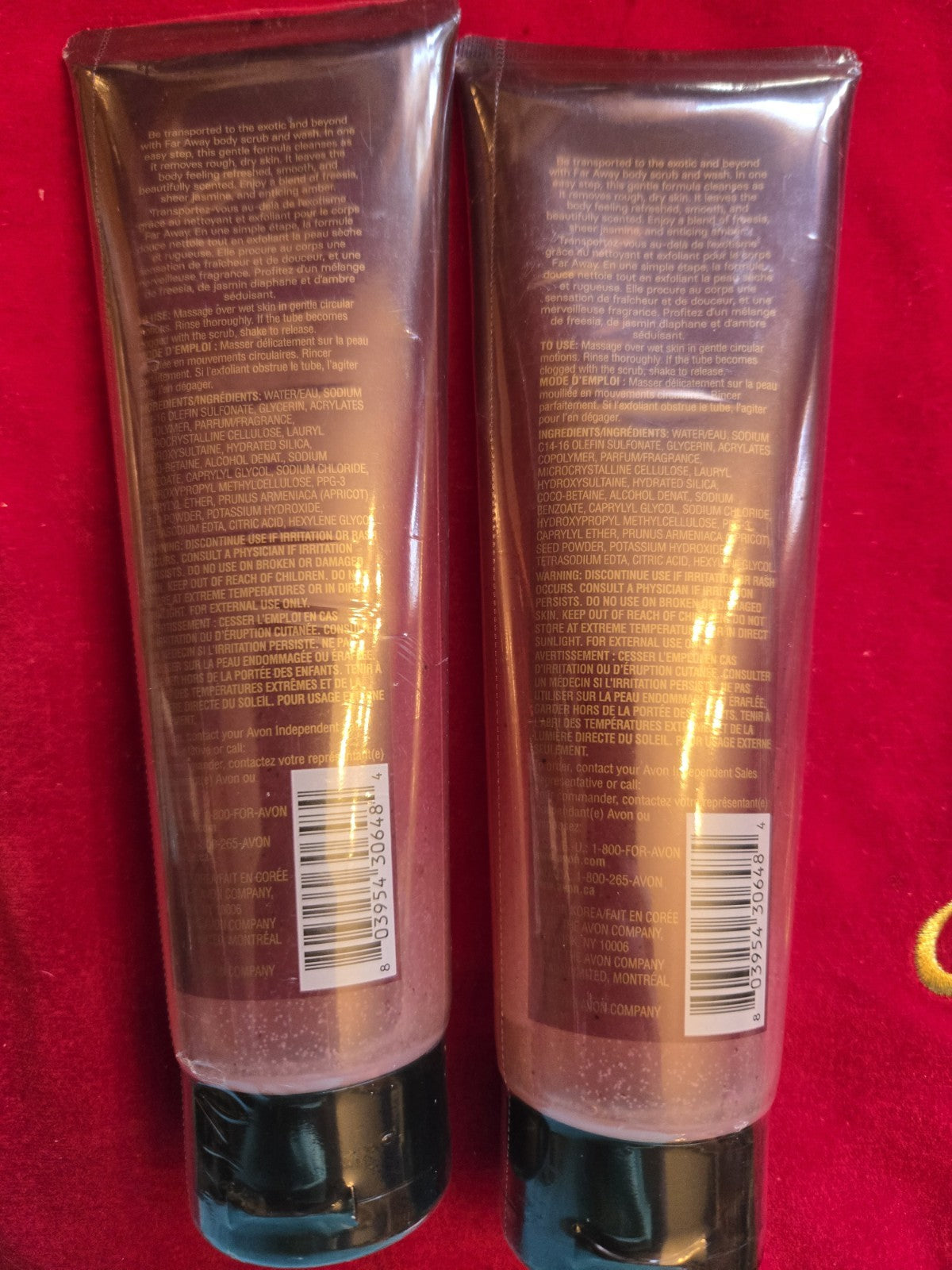 2 AVON Far Away Body Scrub and Wash 6.7 Oz. NEW Sealed