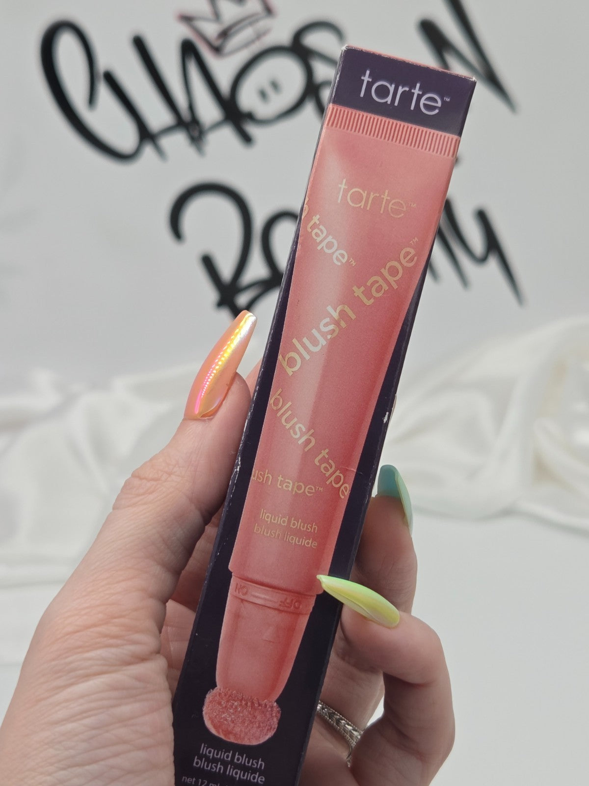 Liquid Blush Tape Full Size – 0.4 oz / 11.3 g (Shade Conf. Varies)