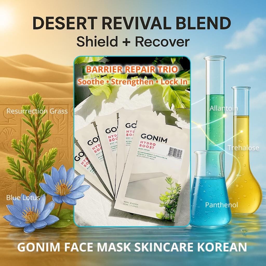 Collagen Sheet Face Mask 5-Pack - Hyaluronic Acid & Vitamin C