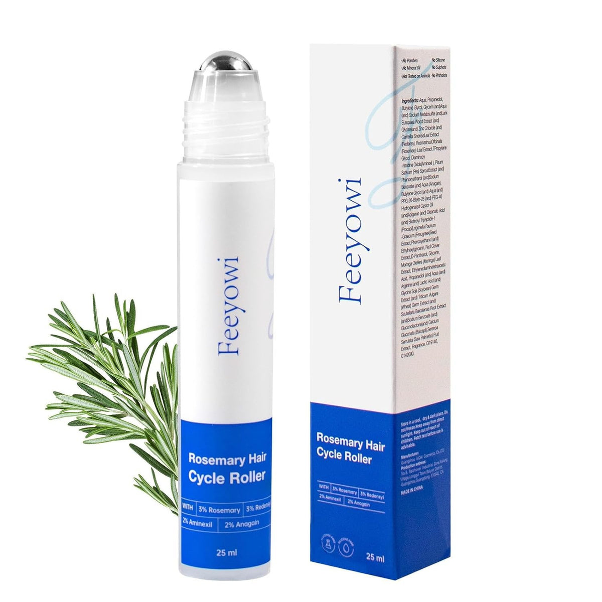Rosemary Growth Serum with Redensyl and Anagain – Roll On 25 ml,