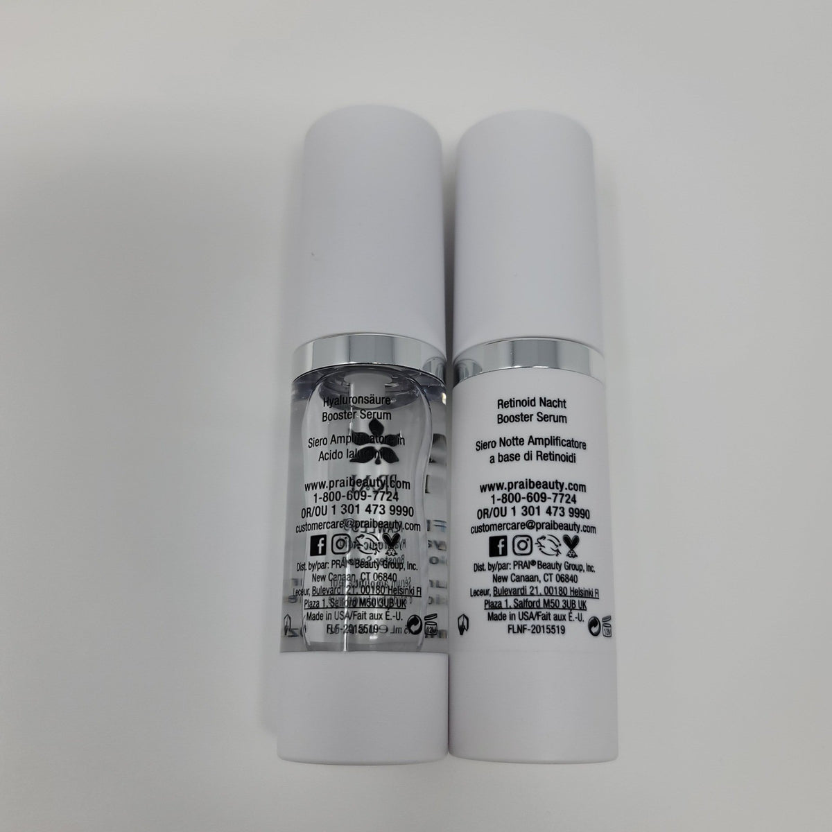 Hydrating & Anti-Aging Face Serum Set with Hyaluronic Acid & Retinoid - 0.5 Oz Each
