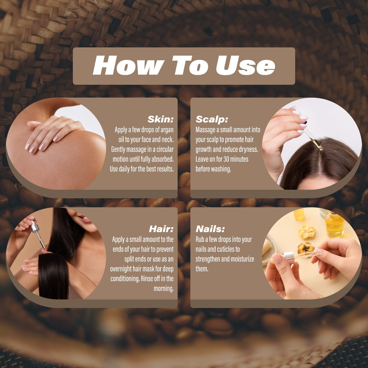 Argan Oil 16 oz - Pure Natural Cold-Pressed Hair & Skin Moisturizer