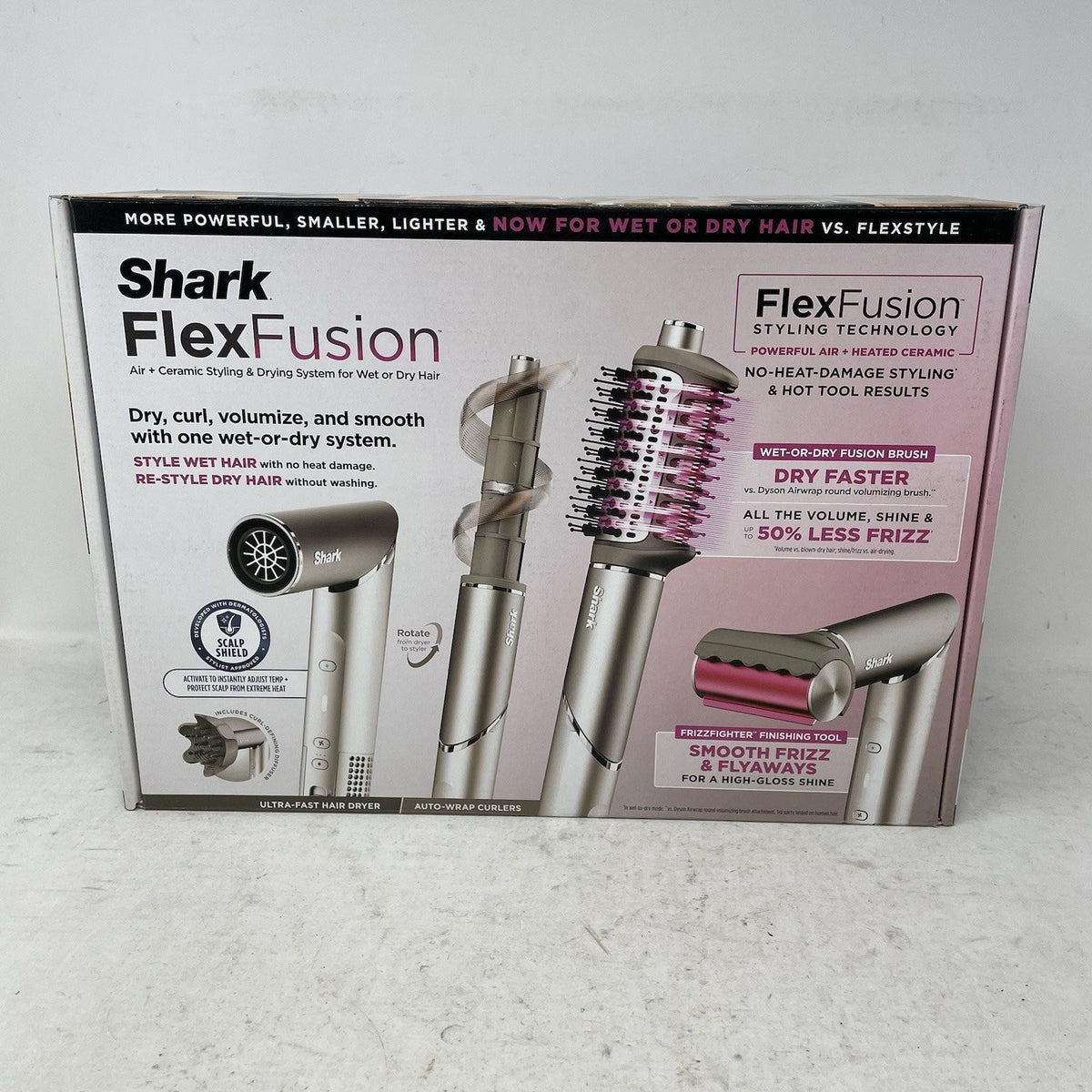 Shark FlexFusion Hair Dryer with Ceramic Air Styler and Mist