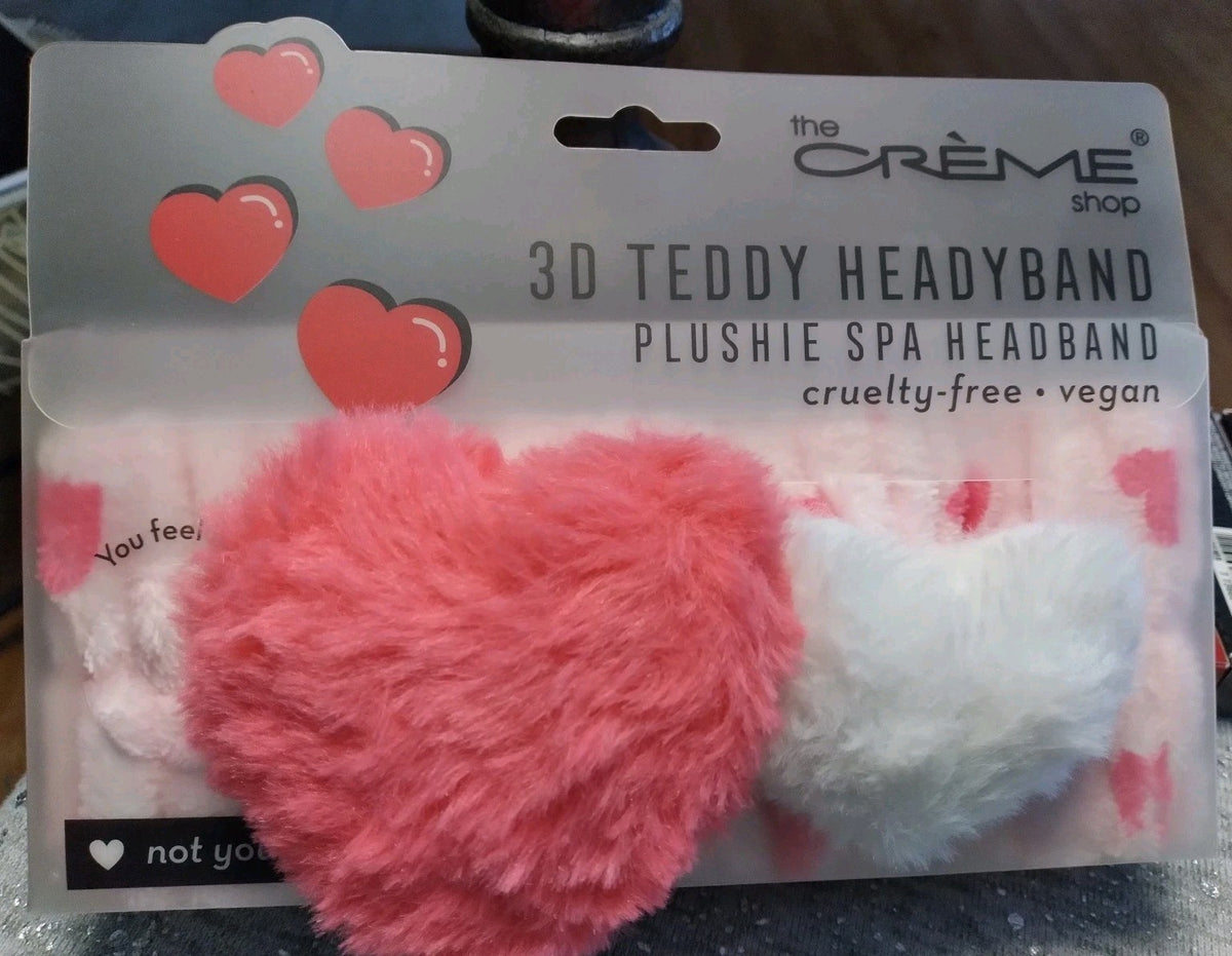 3D Teddy Plushie Spa Headband