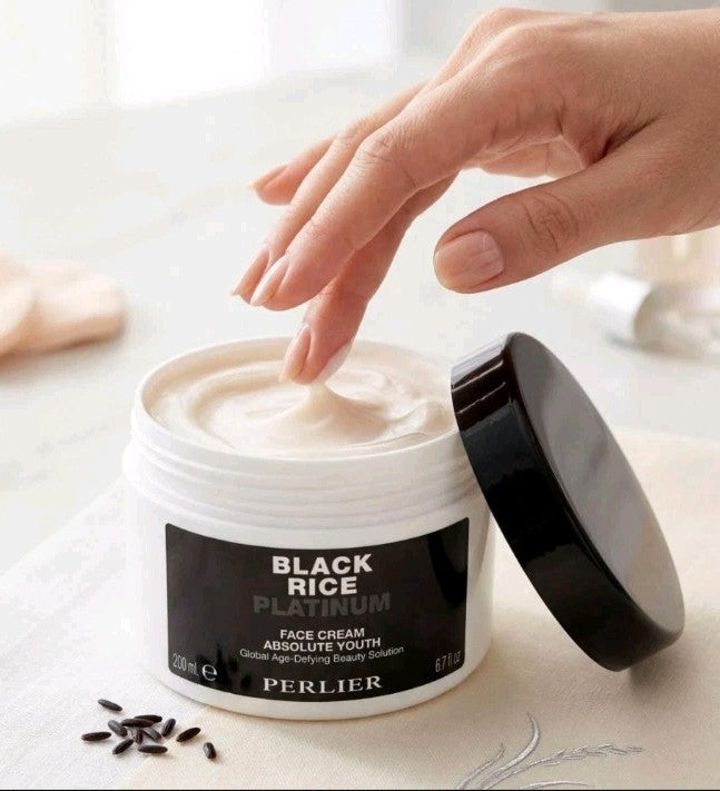 Black Rice Face Cream - Anti-Aging Moisturizer with Peptides & Antioxidants, 6.7 fl oz