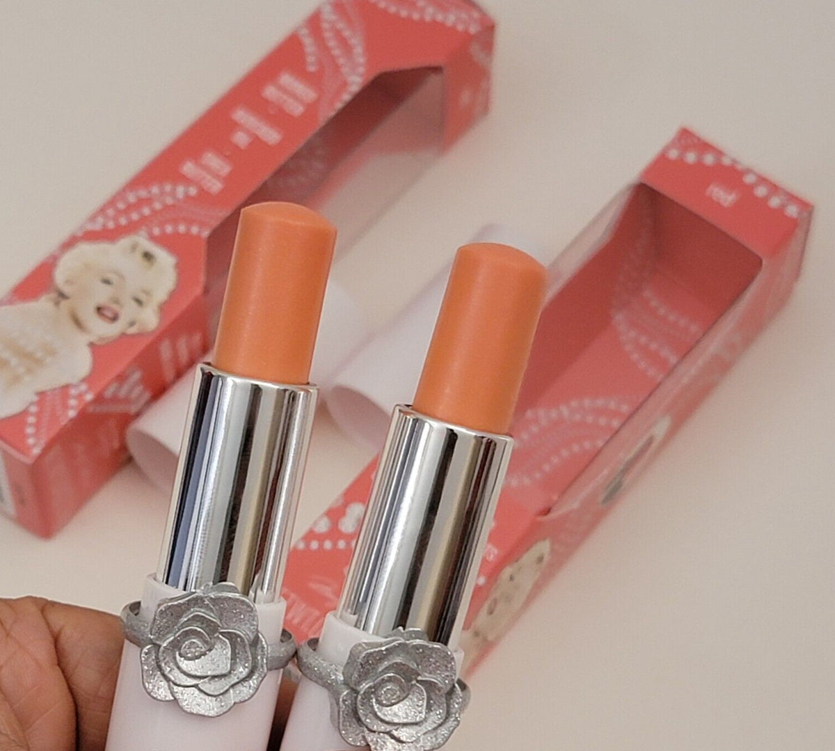 2 Pack Lip Balm Set - Marilyn Monroe Diamond Red Lip Care