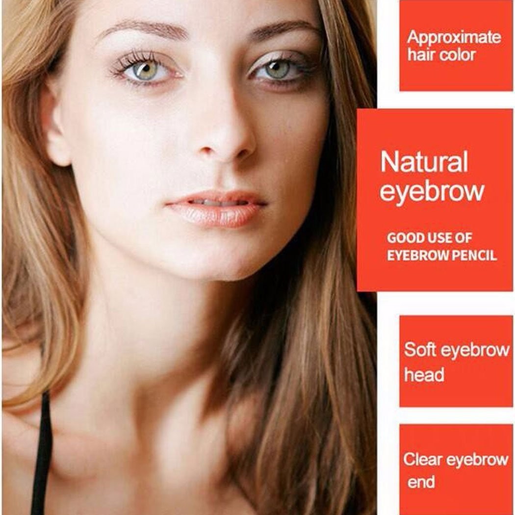 Waterproof Eyebrow Pencil 4 Natural Gray - Professional Makeup Tool