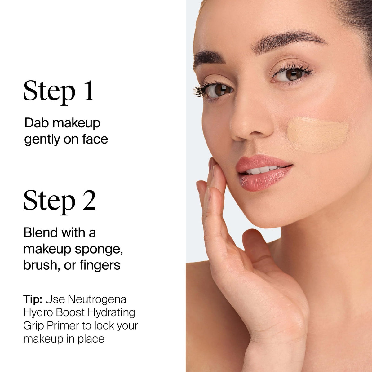 Hydrating Tinted Foundation for Dry Skin - Light Weight, Hyaluronic Acid - 1 Fl Oz