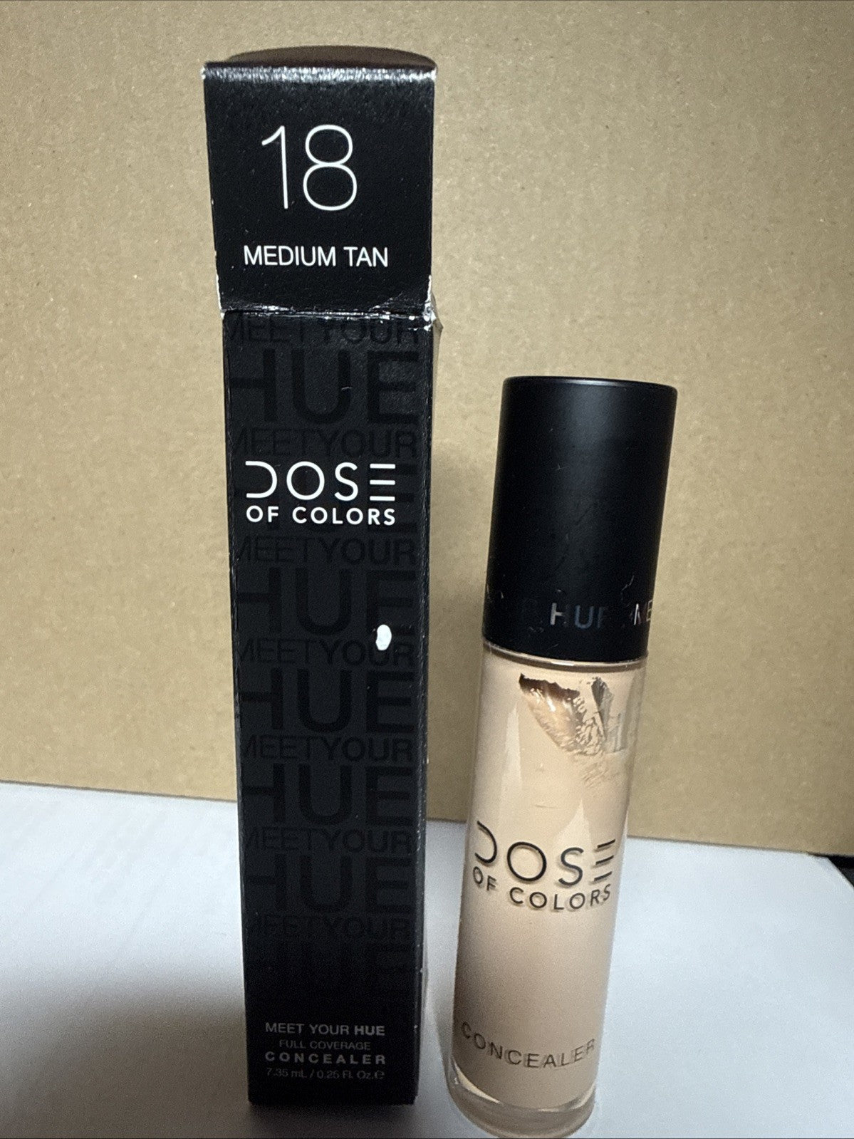 Full Coverage Concealer Medium Tan 0.25 Oz - Flawless Face Makeup