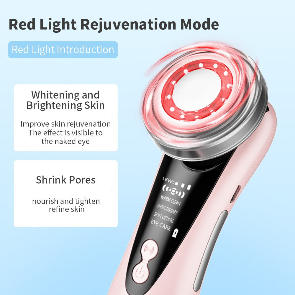 Electric Facial Massager 5 in 1 Skin Tightening Anti-Aging Device for Rejuvenation