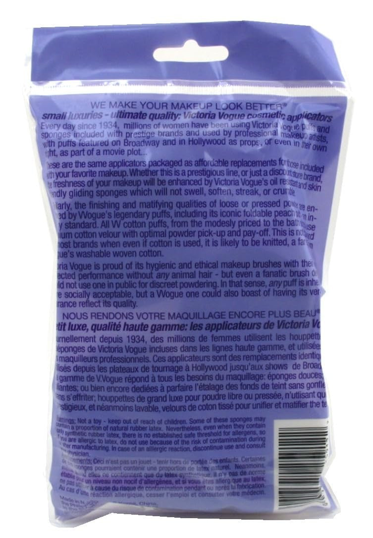 Cosmetic Makeup Pads - 72 Regular Size Makeup Remover Rounds Pack of 6