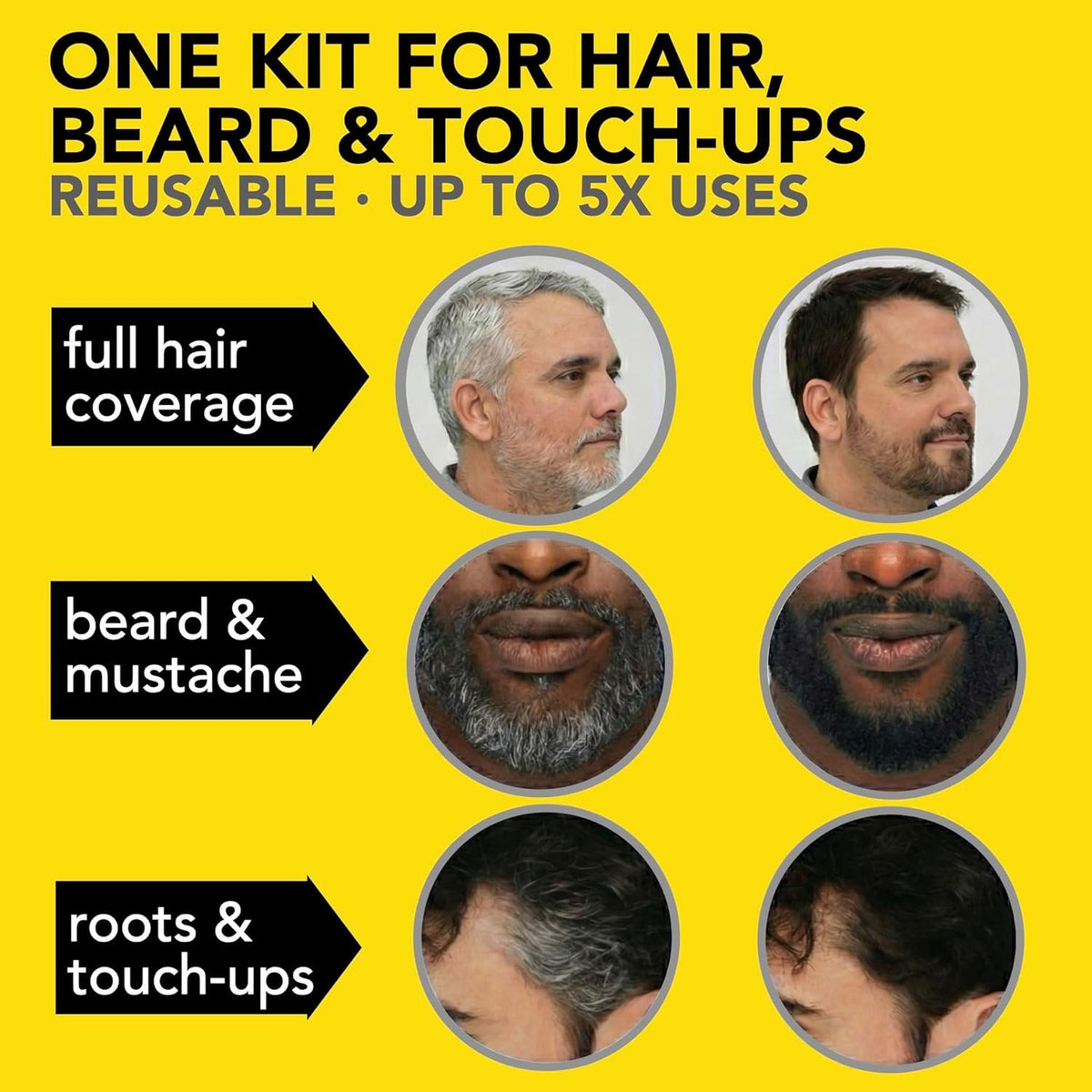 Hair and Beard Dye for Men, Medium Blond 8.01