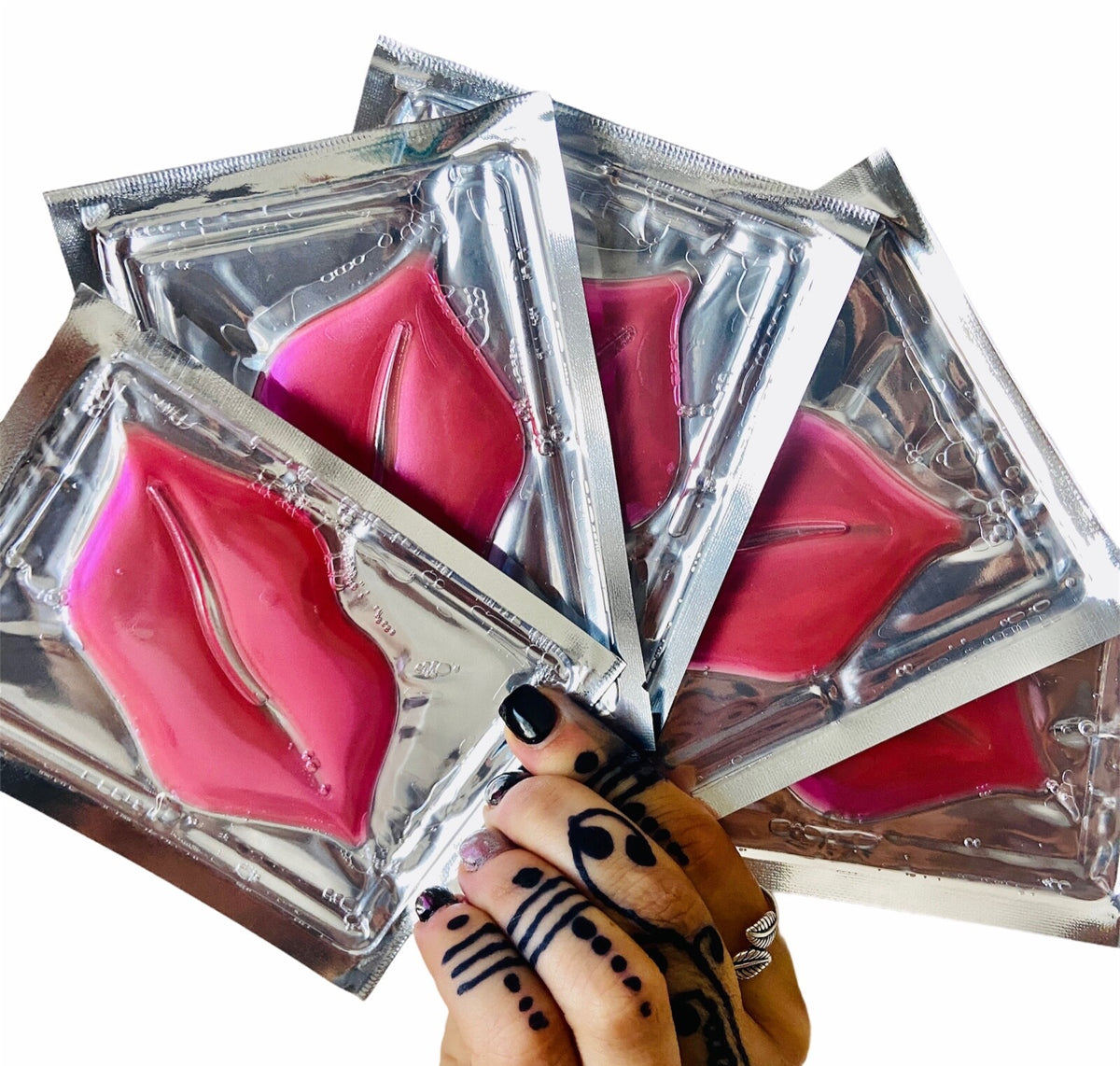 Collagen Crystal Lip Mask Plumper Gel – 10 Pack, Pink