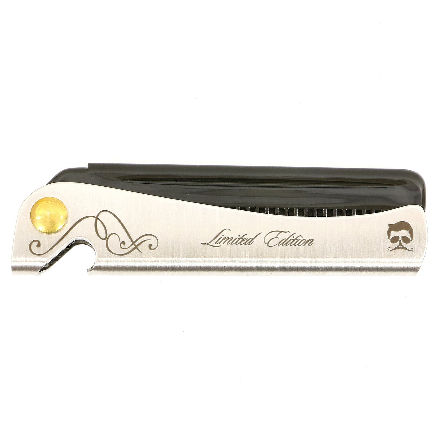 Limited Edition Fine Tooth Folding Pocket Comb - 5-Inch Coarse & Fine Tooth