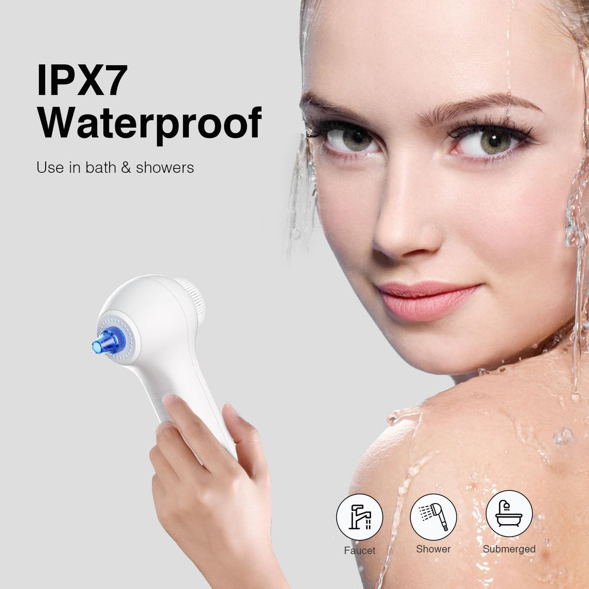 Rechargeable 3-in-1 Facial Cleansing Brush & Blackhead Remover System