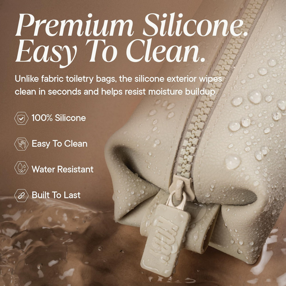 Mini Silicone Toiletry Bag Travel Organizer Waterproof & Durable
